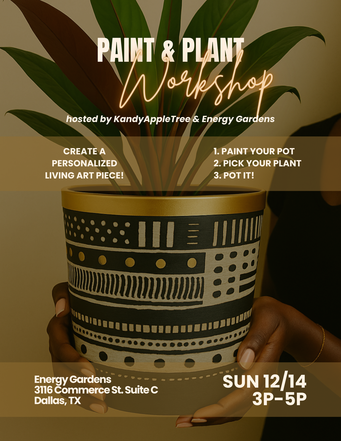 Paint & Plant Workshop – Sunday 12/14/25 3pm