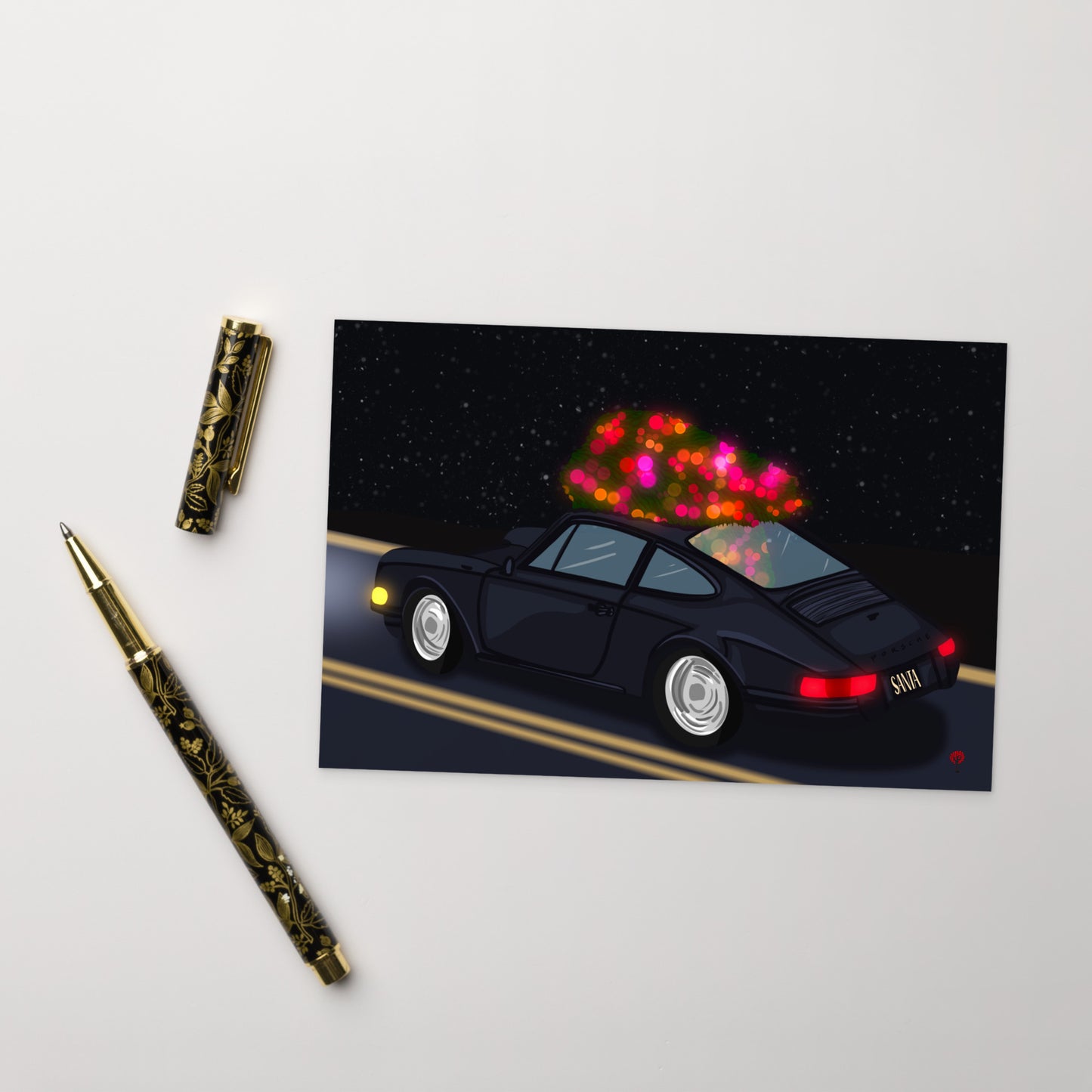 Santa Claus Is Coming To Town Postcard