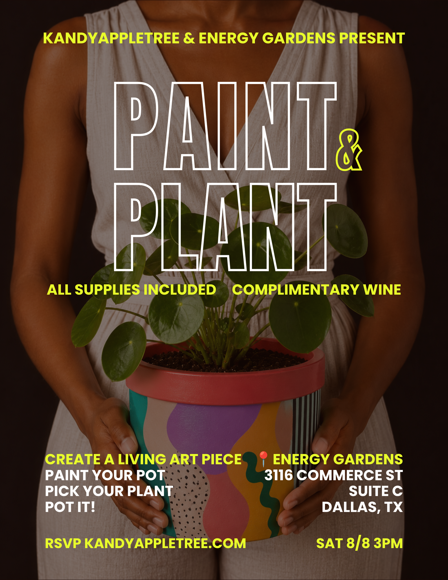 Paint & Plant (& Sip) – Saturday 8/8/26 3pm