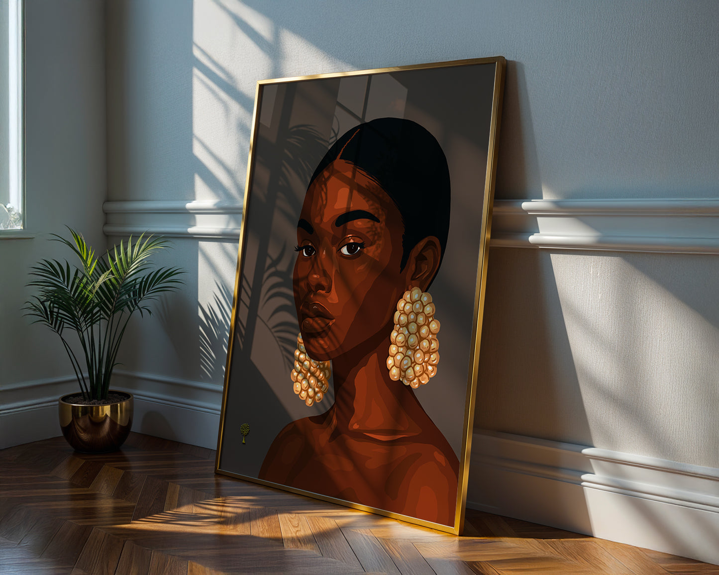 Woman With The Pearl Earrings Print