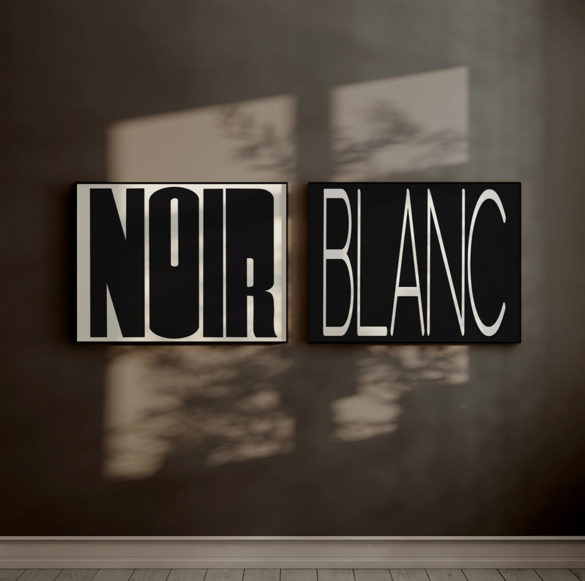 Noir Blanc Print Set