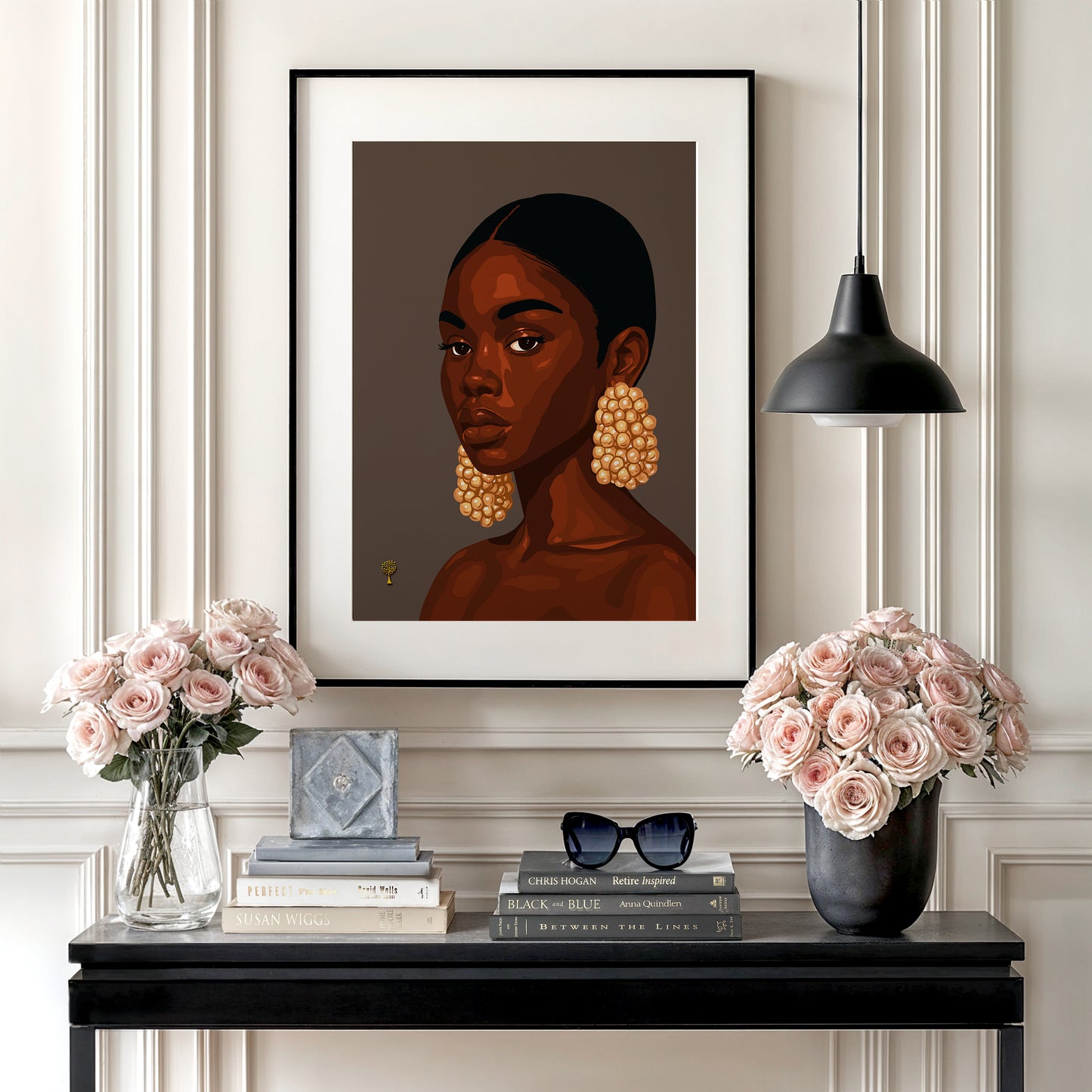 Woman With The Pearl Earrings Print
