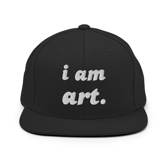 i am art. Snapback Hat