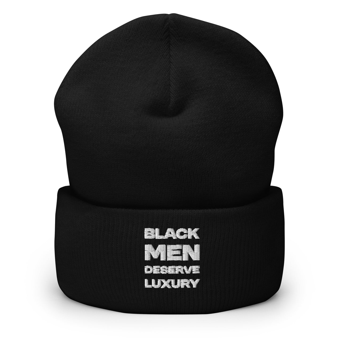 Black Men Deserve Luxury Cuffed Beanie