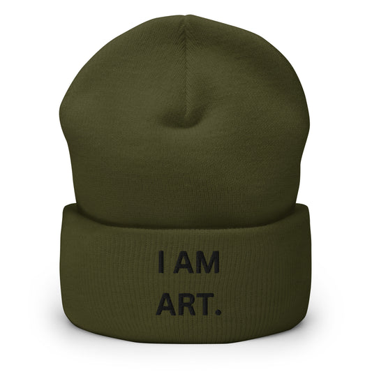 I Am Art. Cuffed Beanie