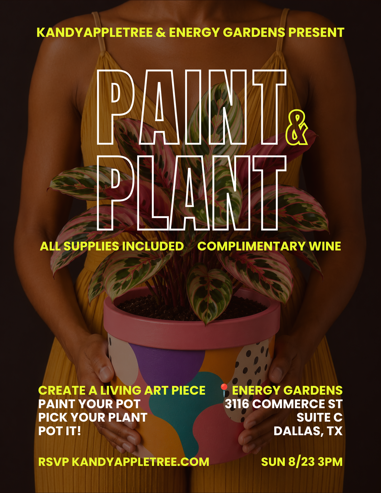 Paint & Plant (& Sip) – Sunday 8/23/26 3pm