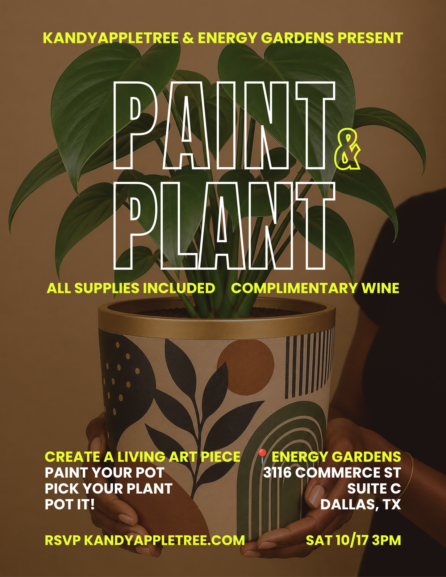 Paint & Plant (& Sip) – Saturday 10/17/26 3pm
