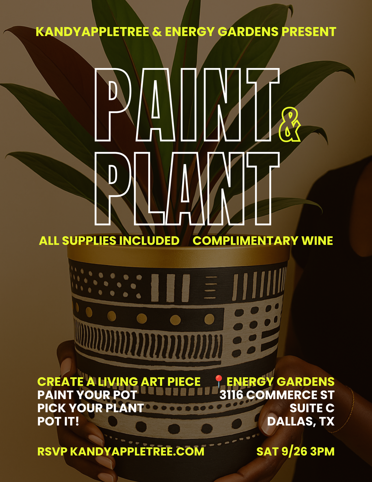 Paint & Plant (& Sip) – Saturday 9/26/26 3pm
